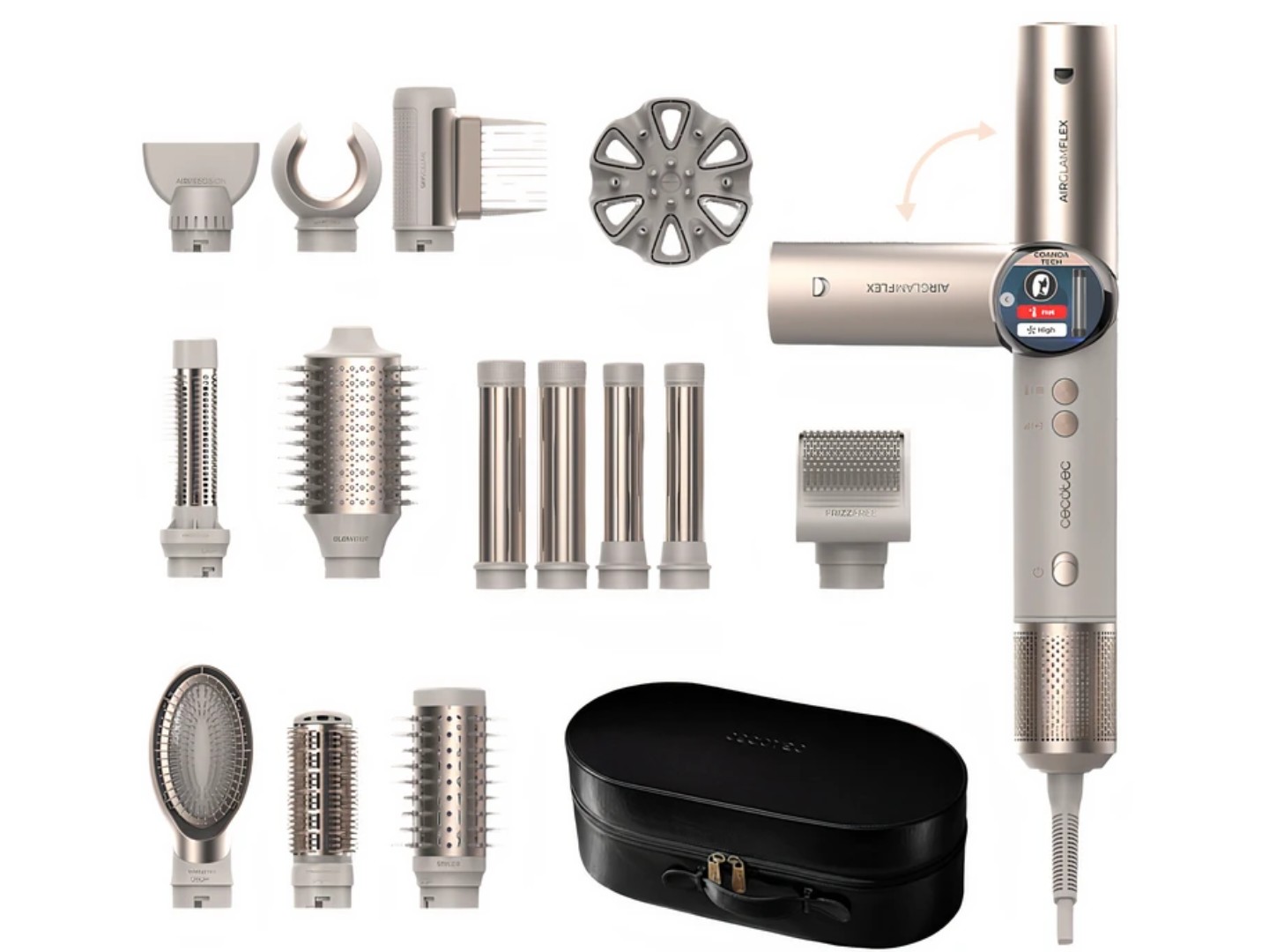 Стайлер Cecotec AirGlam 14in1 Flex Champagne (A01_EU01_114727)